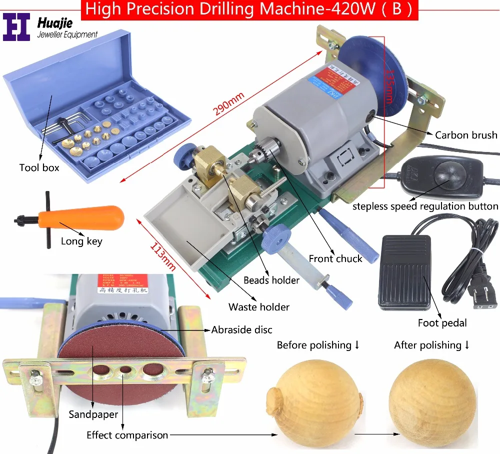 Promotion! 420W/220V Pearl Holing Machine,Pearl Drilling Machine ,jewelry tools