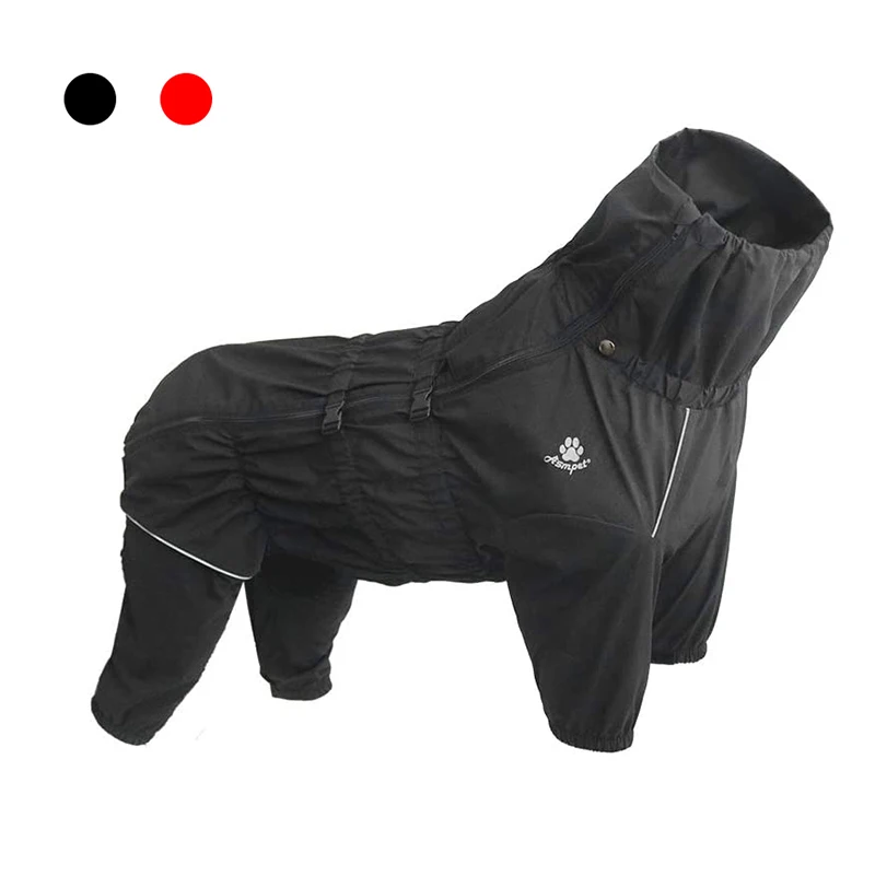 Chaqueta impermeable para mascota, abrigo c&aacute;lido de invierno, Mono Grande, chubasquero reflectante para perros peque&ntilde;os, medianos y grandes-0