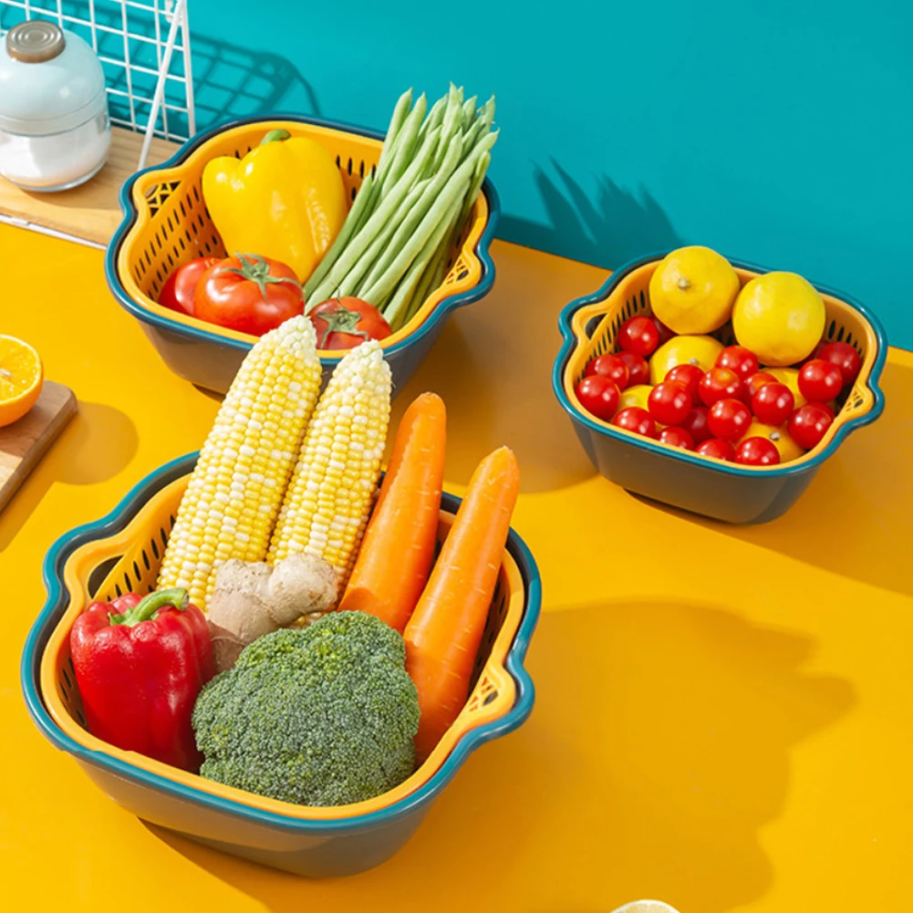 6 шт./набор Многофункциональная Корзина для слива фруктов и овощей |