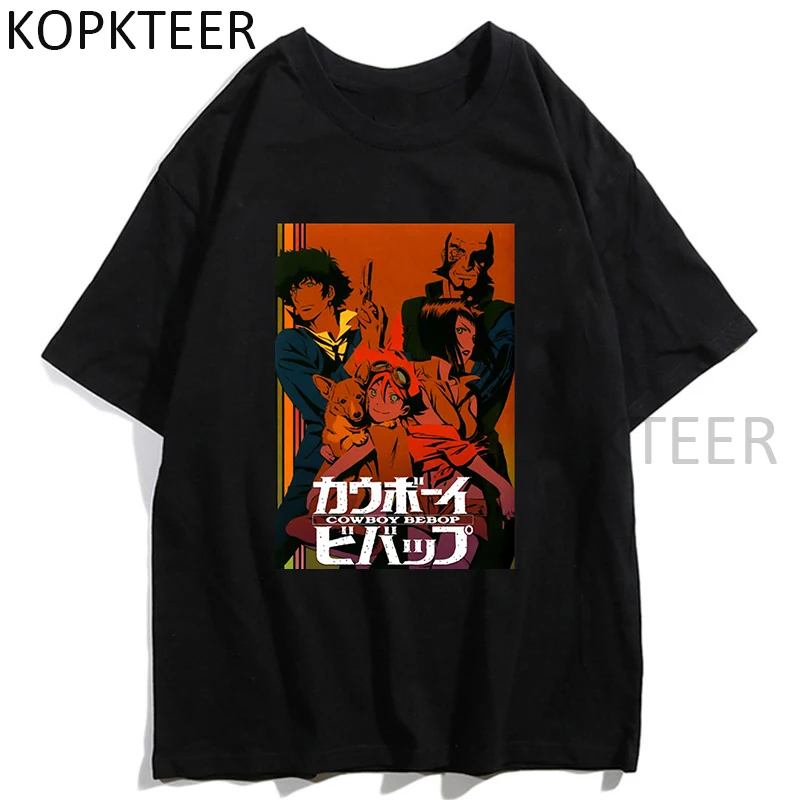 

Vintage T-shirts Spiegels Cowboy Bebop Japanese Anime Manga Harajuku Fashion O-Neck T-Shirt Streetwear Casual Summer Tops Tee