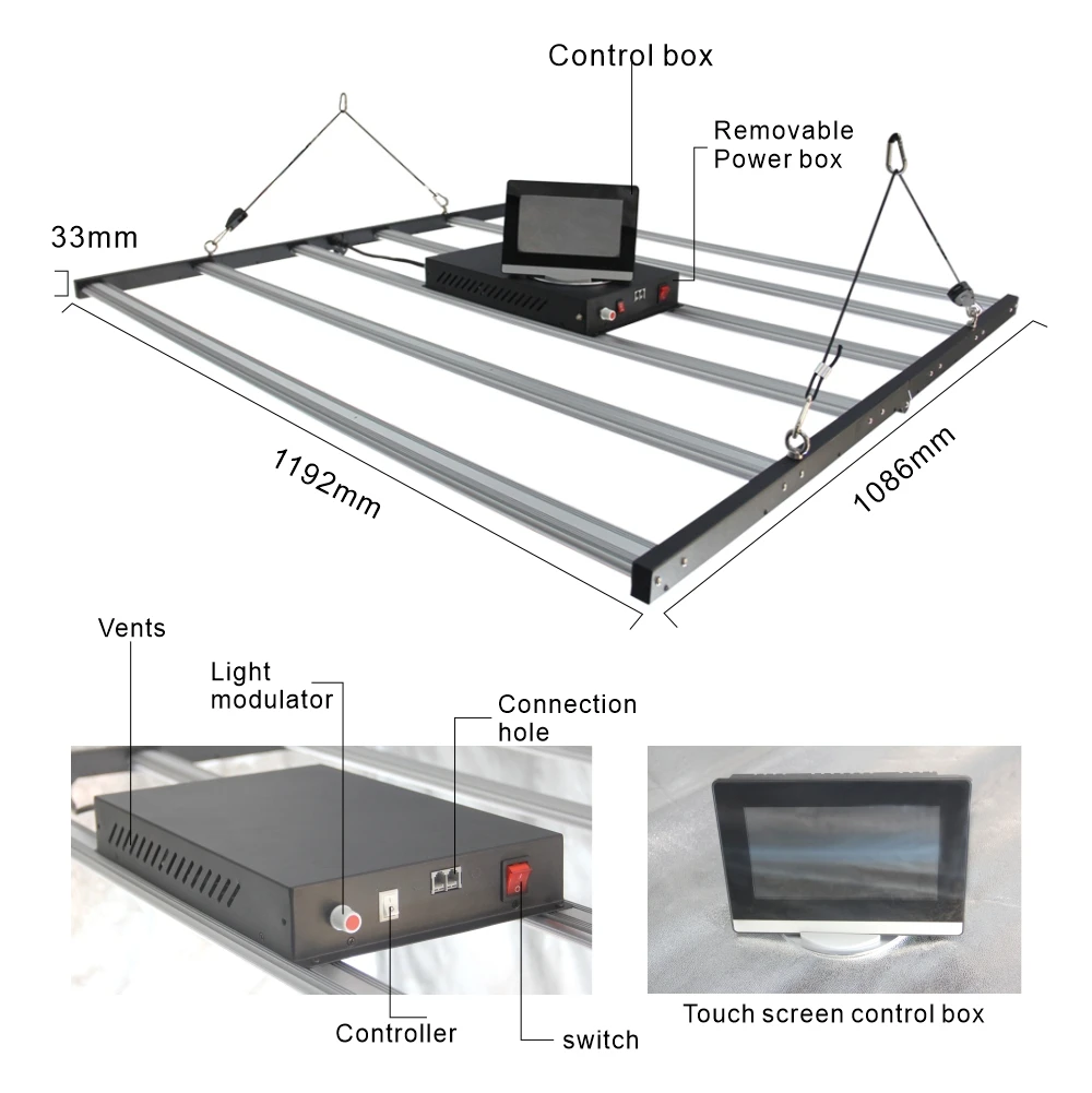 Лампа IDEA для саженцев комнатных гидропонных систем сада Samsung lm301b lm301h УФ свет