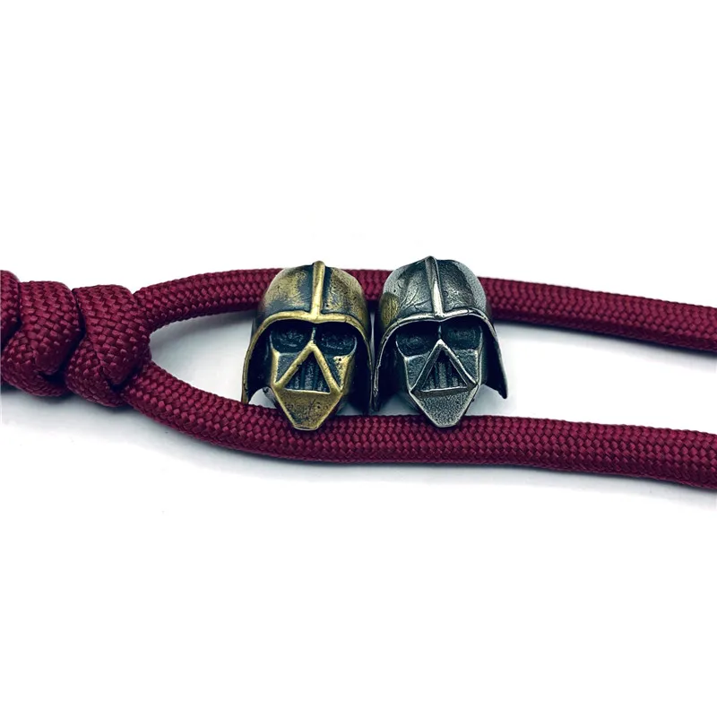 Ретро латунная подвеска в виде газовой маски для брелока ручной работы плетеный