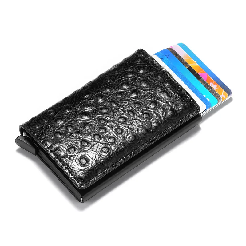 BYCOBECY Модный повседневный защитный смарт-кошелек металлический RFID Алюминиевый