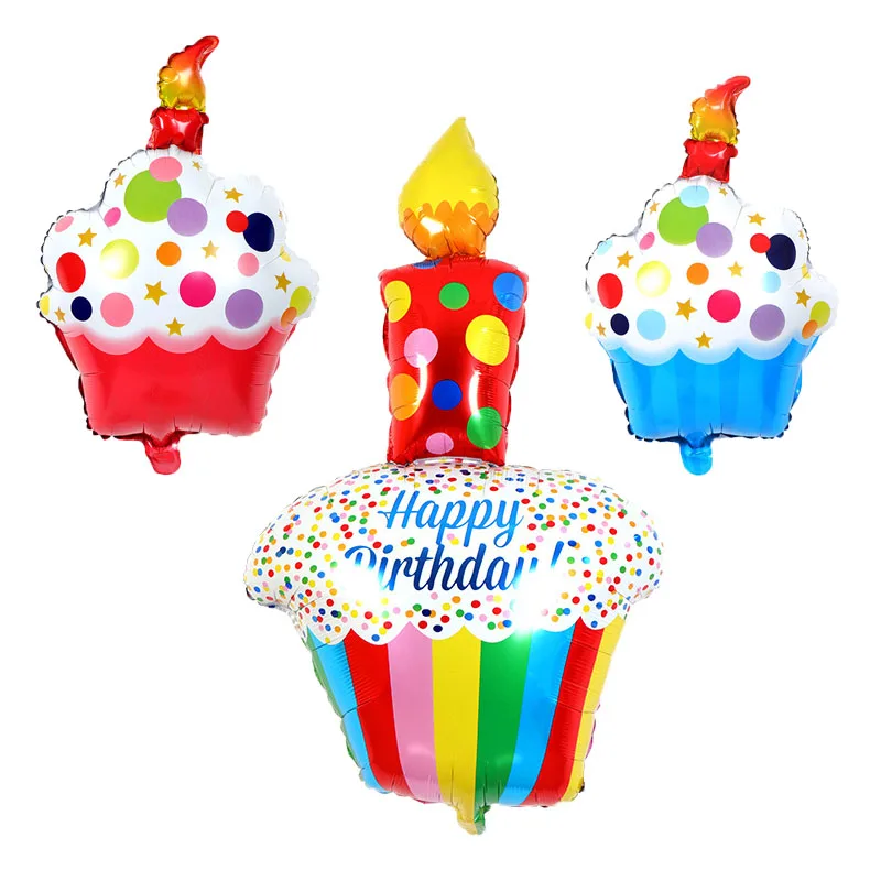 Новостные фольгированные воздушные шары в форме торта большие точки гелиевые