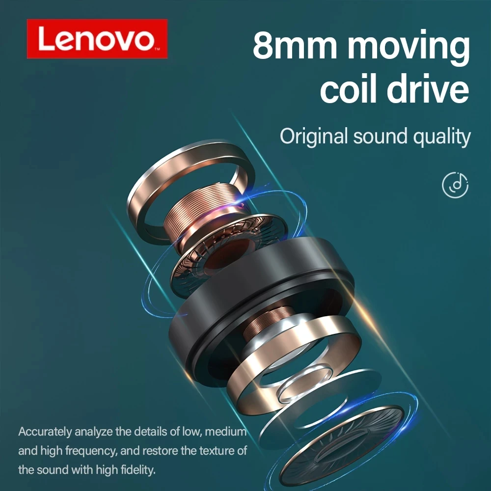 Беспроводные Bluetooth-наушники Lenovo XT91 игровая стереогарнитура TWS наушники с