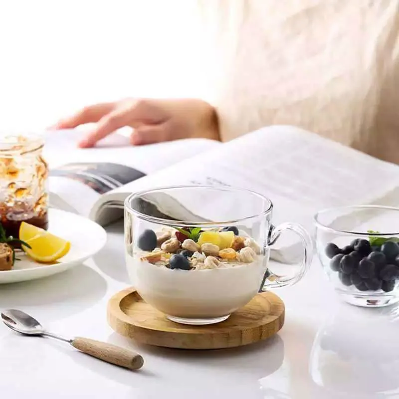 450 мл прозрачная стеклянная кружка для кофе молока Чай Кубок стакан коктейлей с