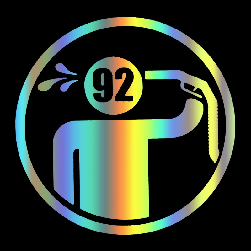 40120# наклейки на авто 92 бензин водонепроницаемые машину наклейка для