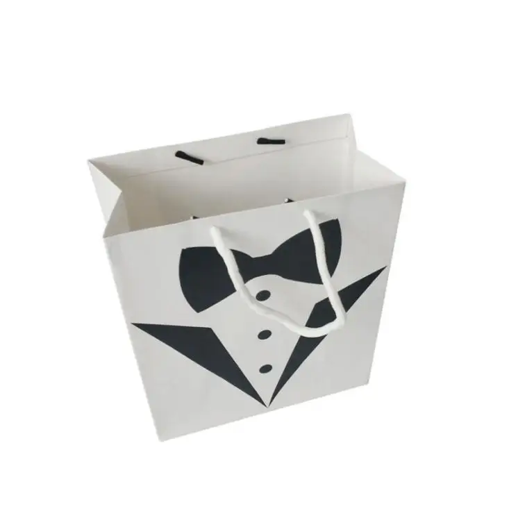 Картонный смокинг для женихов подарочные сумки черные белые свадебные вечерние