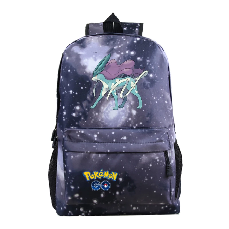 C7 Mochila Pokemon рюкзаки для школы подростков девочек Sac Dos Аниме Пикачу сумка plecak ноутбук унисекс мультфильм Backbag 41-44 - Color: C7