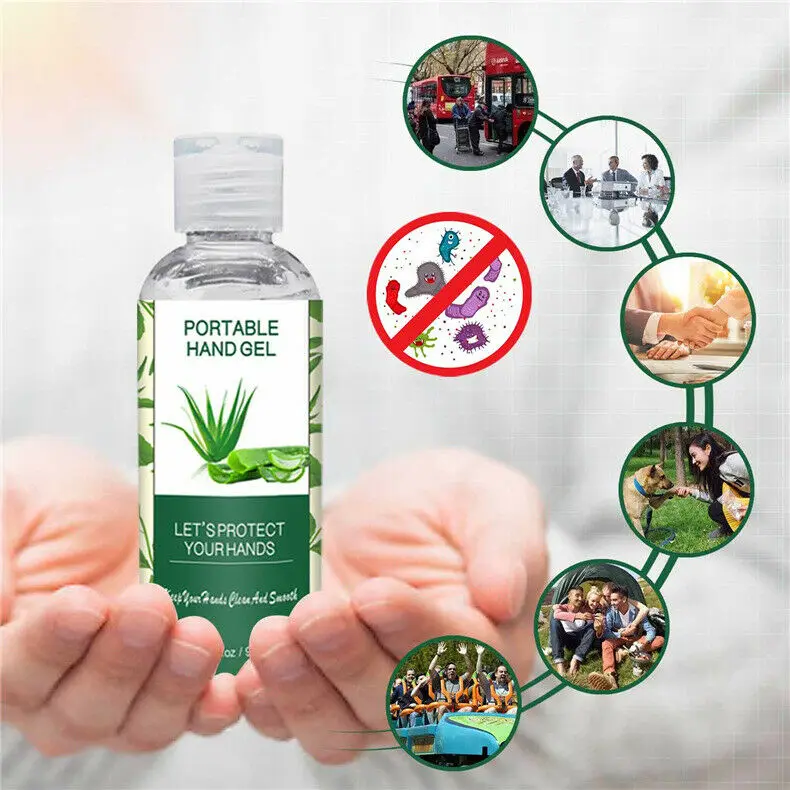 Спиртовой гель для рук 75% убивает 99% бактерий искусство с алоэ вера защита от