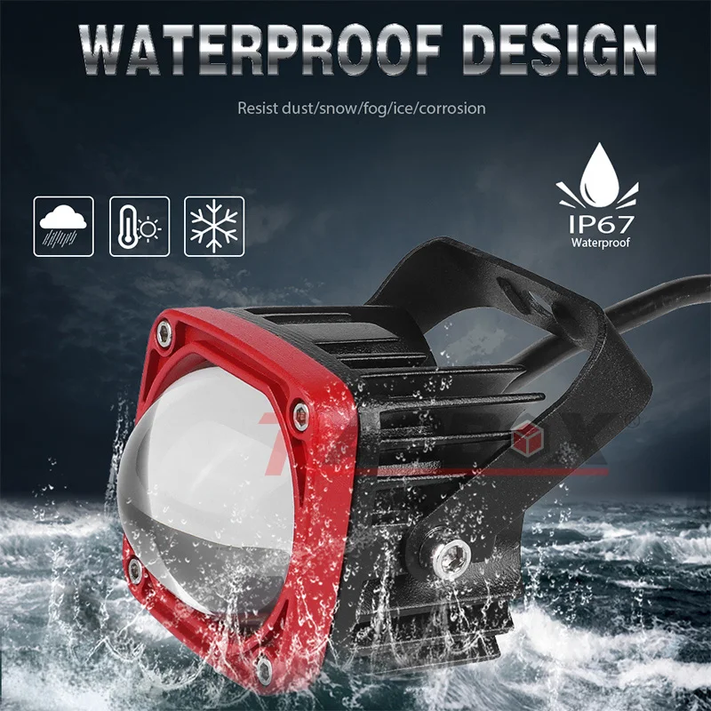 Светодиодсветильник противотумансветильник фары 2 дюйма с линзами 8D 6000K 3500K