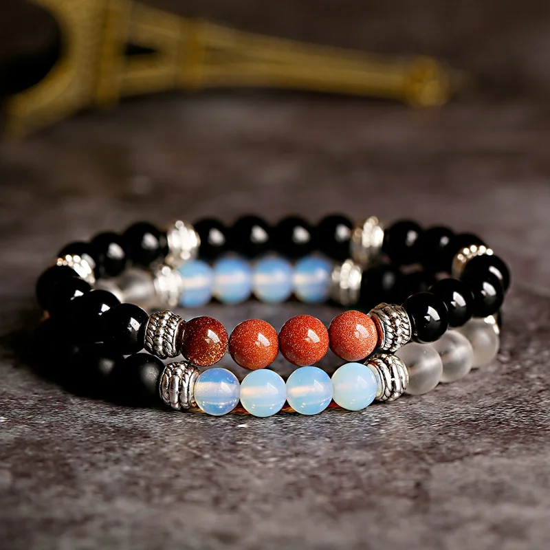 Винтажные очаровательные Парные браслеты и ручной работы мужской браслет с