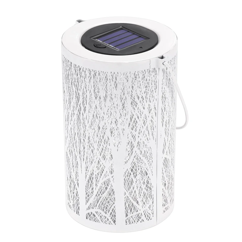 Солнечный цилиндрическая лампа Ночной Светильник Подвесной Фонари патио IP44