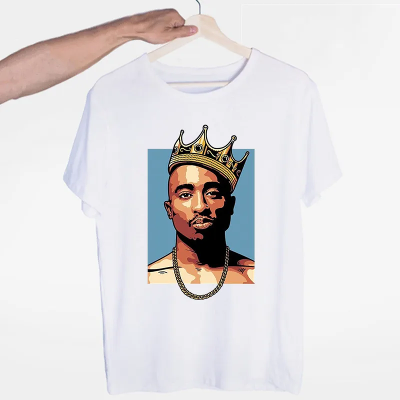 

Men's Tupac 2pac Hip Hop Swag Streetwear T-shirt O-Neck Short Sleeves Summer Casual Fashion Unisex Men and Women Tshirt
