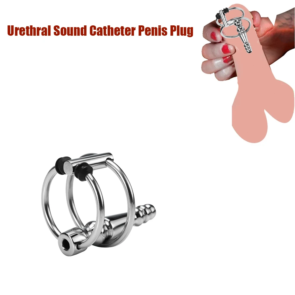 

Stainless Steel BDSM Stimulation Catheter Urethral Penis Plug Men Inserts Urethral Sound Smooth Horse Eye Dilator Masturbator