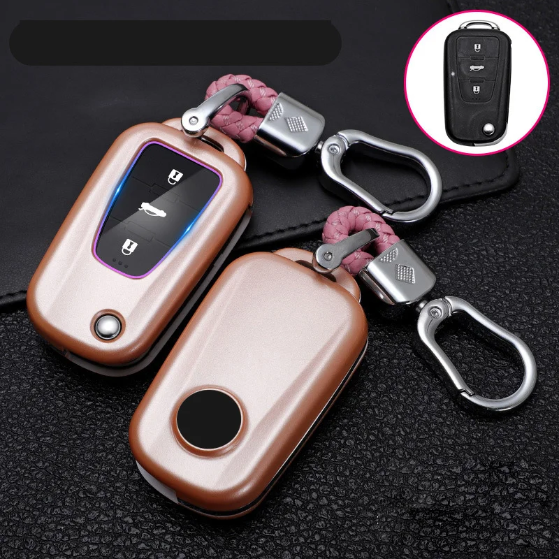 

Carbon Fiber for Zs Mg6 19 MorrisGarages Key Case for Roewe RX5 Car Key Case Cover Fob Keychain Holder Keyring Bag Accessories