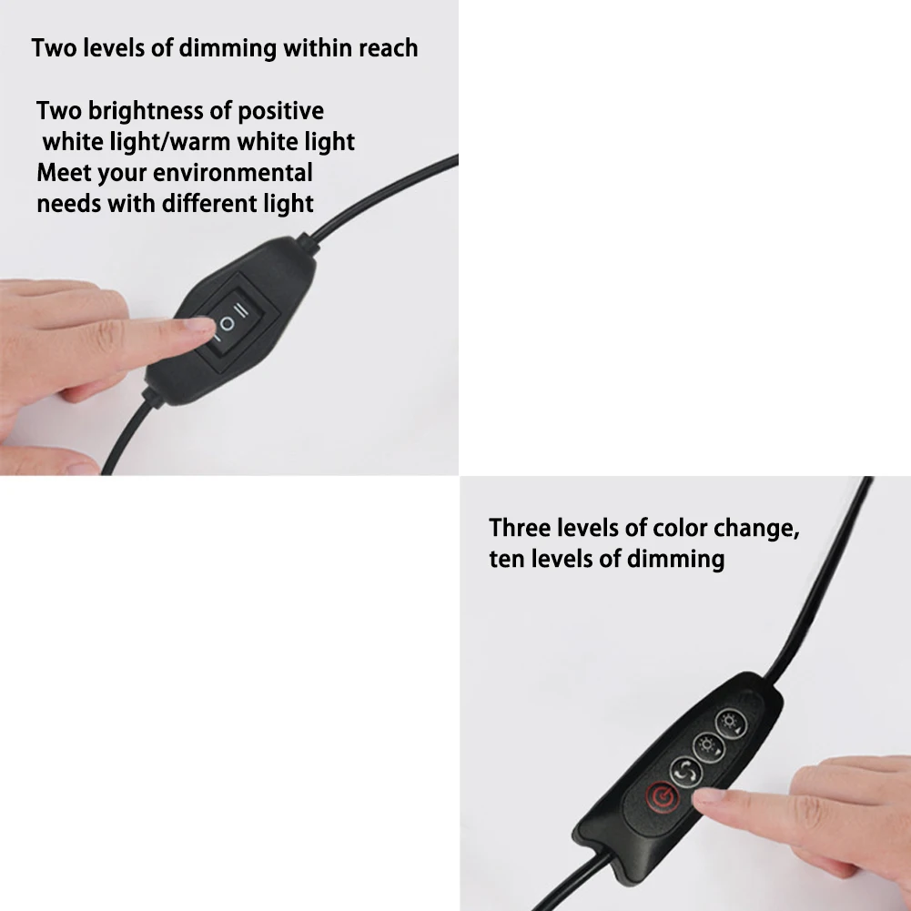 Светодиодный настольная лампа зажим с гибким поворотным кронштейном и зажимом