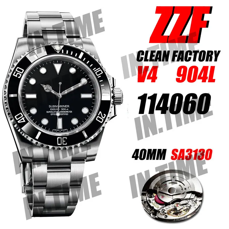 

Men's Mechanical Watch Sub 114060 No Date Clean Factory ZZF V4 1:1 Best 904L Stainless Steel Bracelet SA3130 V3 Waterpoof01