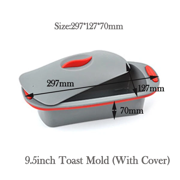 With Cover Mold EPASUN силиконовая форма для выпечки, форма для тостов, шифоновая форма для выпечки кексов, форма для выпечки кексов, форма для выпечки, форма для выпечки, лоток для выпечки, инструменты для выпечки - Цвет: With Cover Mold