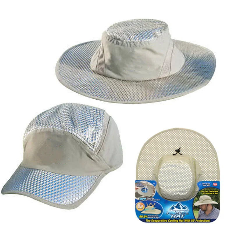 

Summer Arctic Cap Cooling Ice Cap Sunscreen Hydro Cooling Bucket Hat Arctic Hat with UV Protection Keeps you Cool Protected