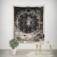 home decor witchcraft divination myth story printed tapestry wall hanging fabric living room background wall beach towel mat