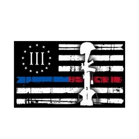 New American Flag Firefighter Police High-quality Car-Stickers for Bumper Rear Windshield Suv Auto Exterior Decoration KK1811cm