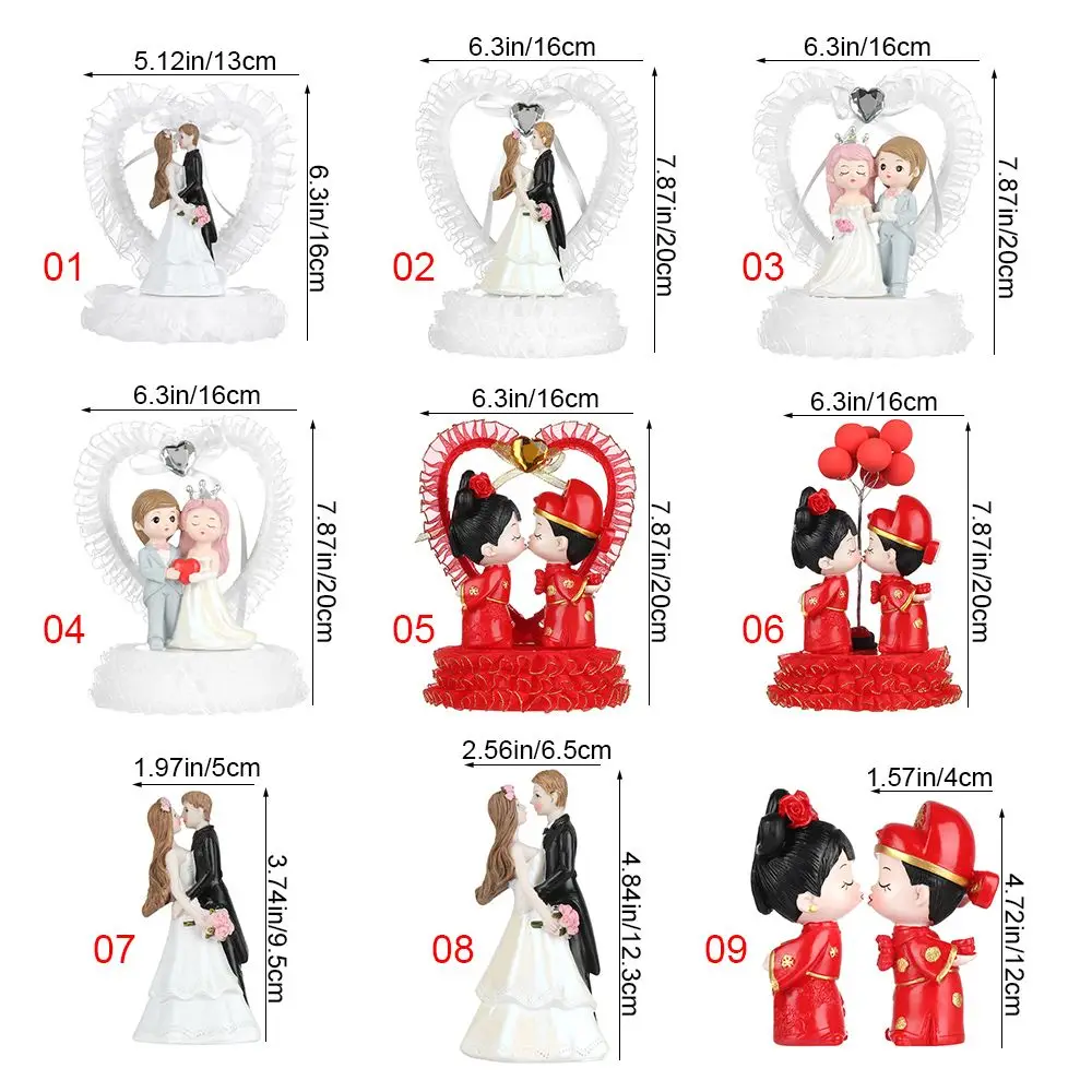 Романтический Топпер для торта невесты жениха пары свадебное украшение день