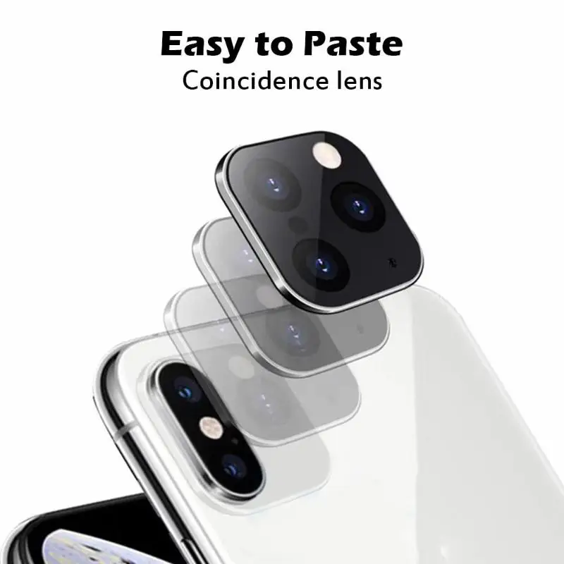 Металлический защитный чехол для Apple iPhone X XS MAX Seconds сменный 11 наклейка на объектив