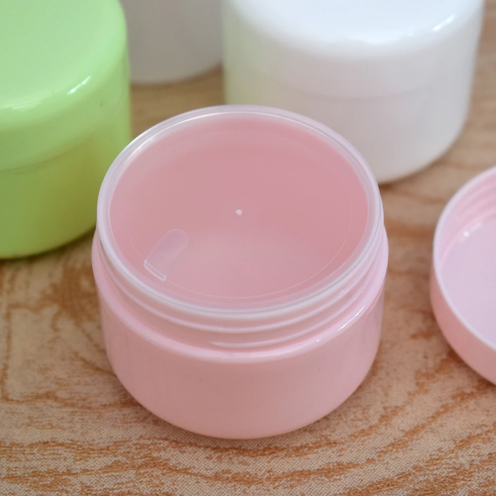 50 г пластиковая пустая банка для макияжа многоразовые бутылки образцов дорожный