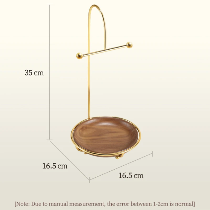 

Wooden 2 Layers T Shape Makeup Cosmetic Jewelry Holder Earring Necklace Ring Bracelet Jewellery Display Storage Rack