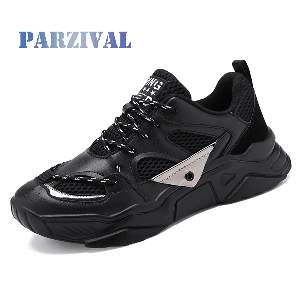 

PARZIVAL Men Sneakers High Quality Man Non Slip Comfortable Casual Shoes Mesh Tenis Masculino Breathable Outdoor Walking Shoes