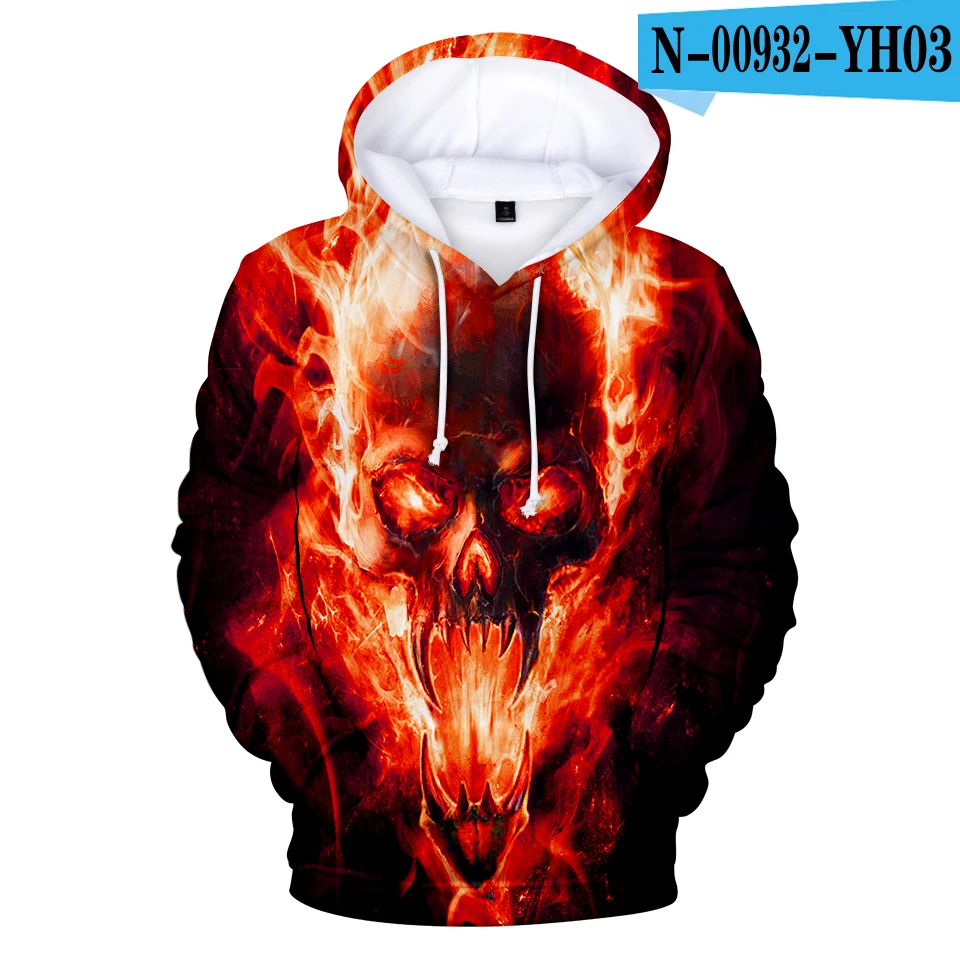 Креативные толстовки с капюшоном для взрослых и детей изображением волка одежда