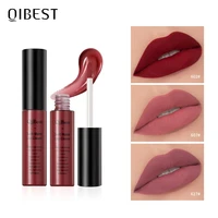 qibest matte lip gloss 34 colors nude waterproof lipstick velvet liquid lip tint long lasting lipgloss cosmetic lip makeup