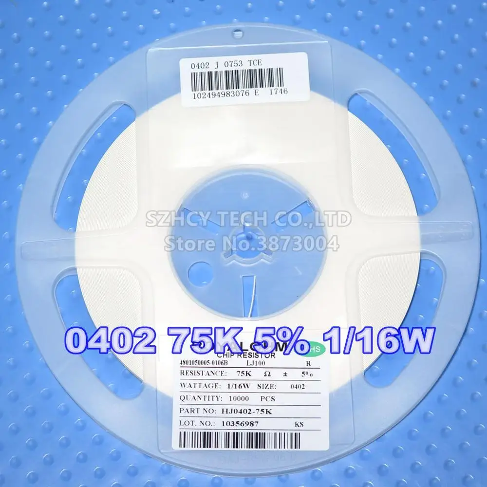 

10000 ШТ 0402 1MR 1M0 1% 1/16 Вт HF0402-1M Новый и оригинальный