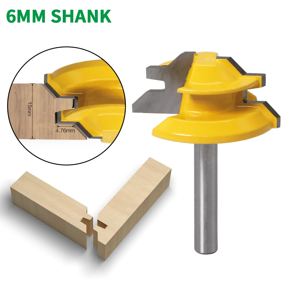 1 шт. 6 мм Фрезерный резак с хвостовиком резьба по дереву фреза для соединения шип