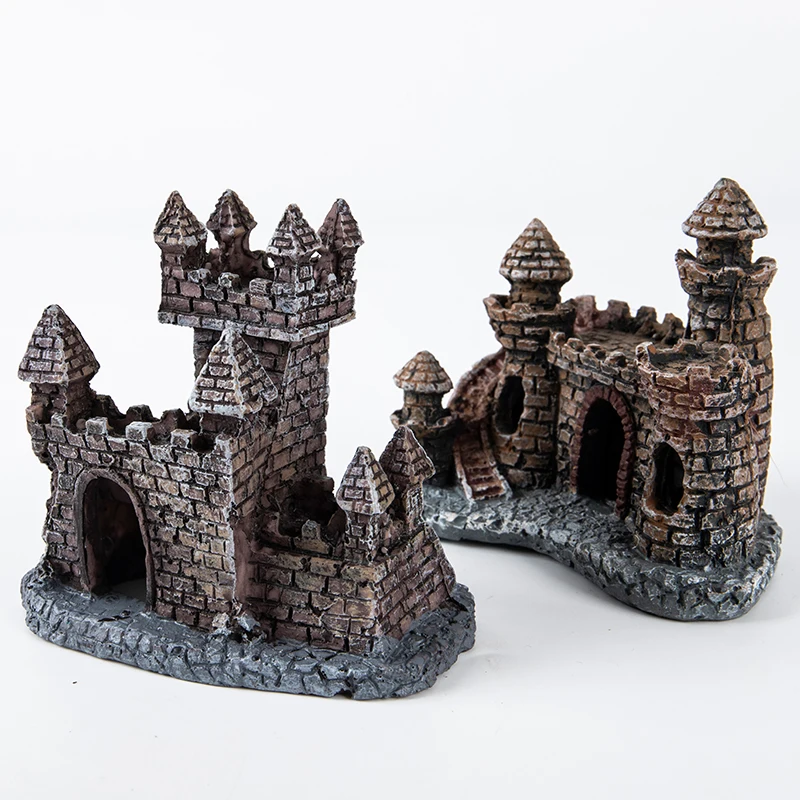 

Aquarium Resin Castle Fish Tank Decorations Fish Tank Accessories Decoration