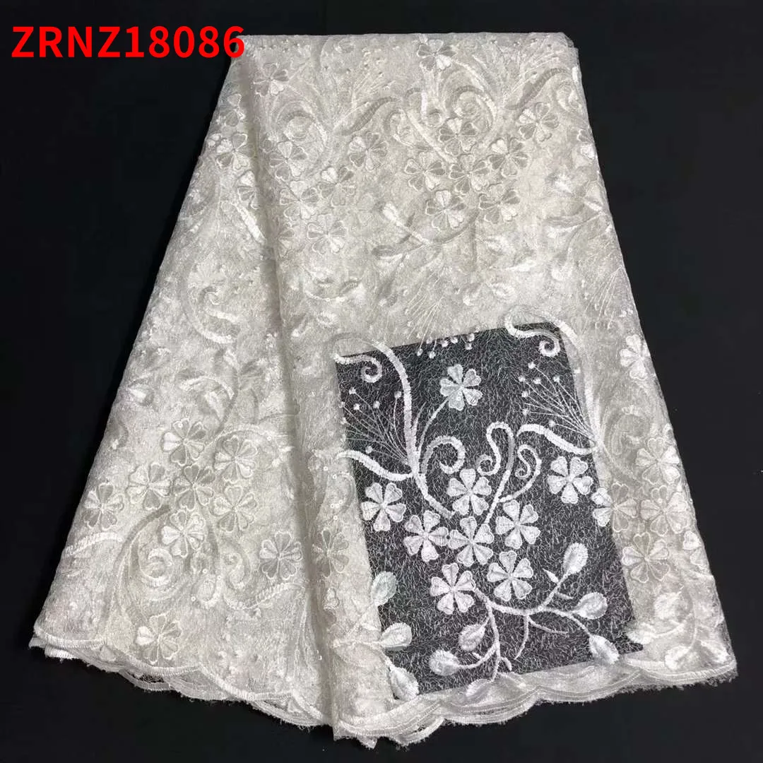 

2021 new hot-selling African mesh embroidery lace for women's dresses ZRNZ18086