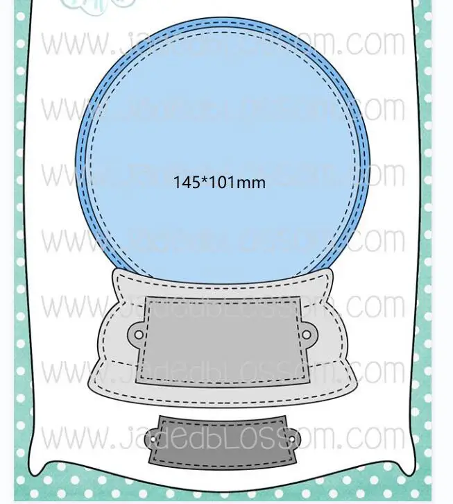 

Metal cutting dies cut die Snowglobe card Scrapbook paper craft knife mould blade punch stencils