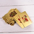 Лидер продаж! 1 Набор позолоченных покечных карт высокого качества, игральные карты из золотой фольги для семейных игр, забавные покерные карты Техасского холдема