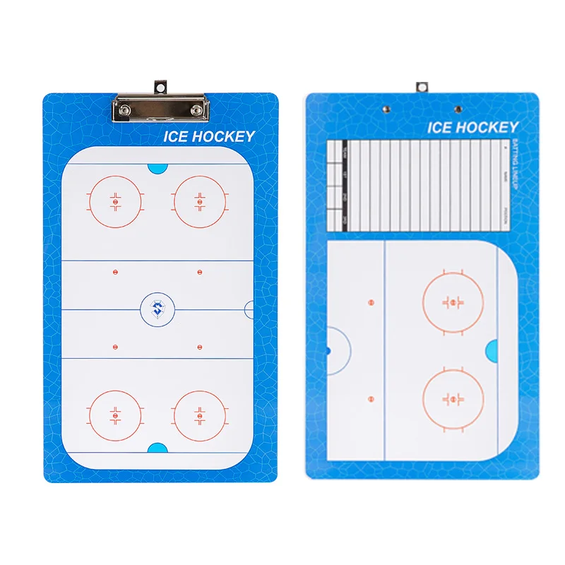 Ice Hockey Board Профессиональная пвх тактическая доска бейсбол хоккей футбол баскетбол волейбол футбол тренерская доска с ручкой свисток - Цвет: Ice Hockey Board