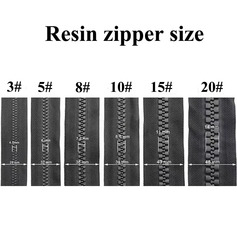 Meetee 20 # экстра большие резиновые молнии черный двойной слайдер открытый молния