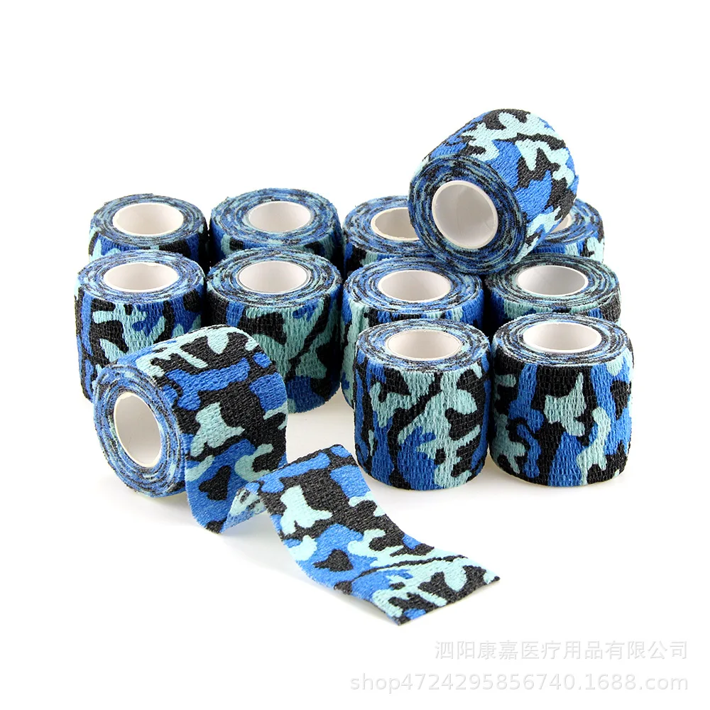 

1 Roll 5*450cm Disposable Self-adhesive Flex Elastic Camouflage Bandage Tattoo Handle Grip Tube Wrap Elbow Stick Medical Tape