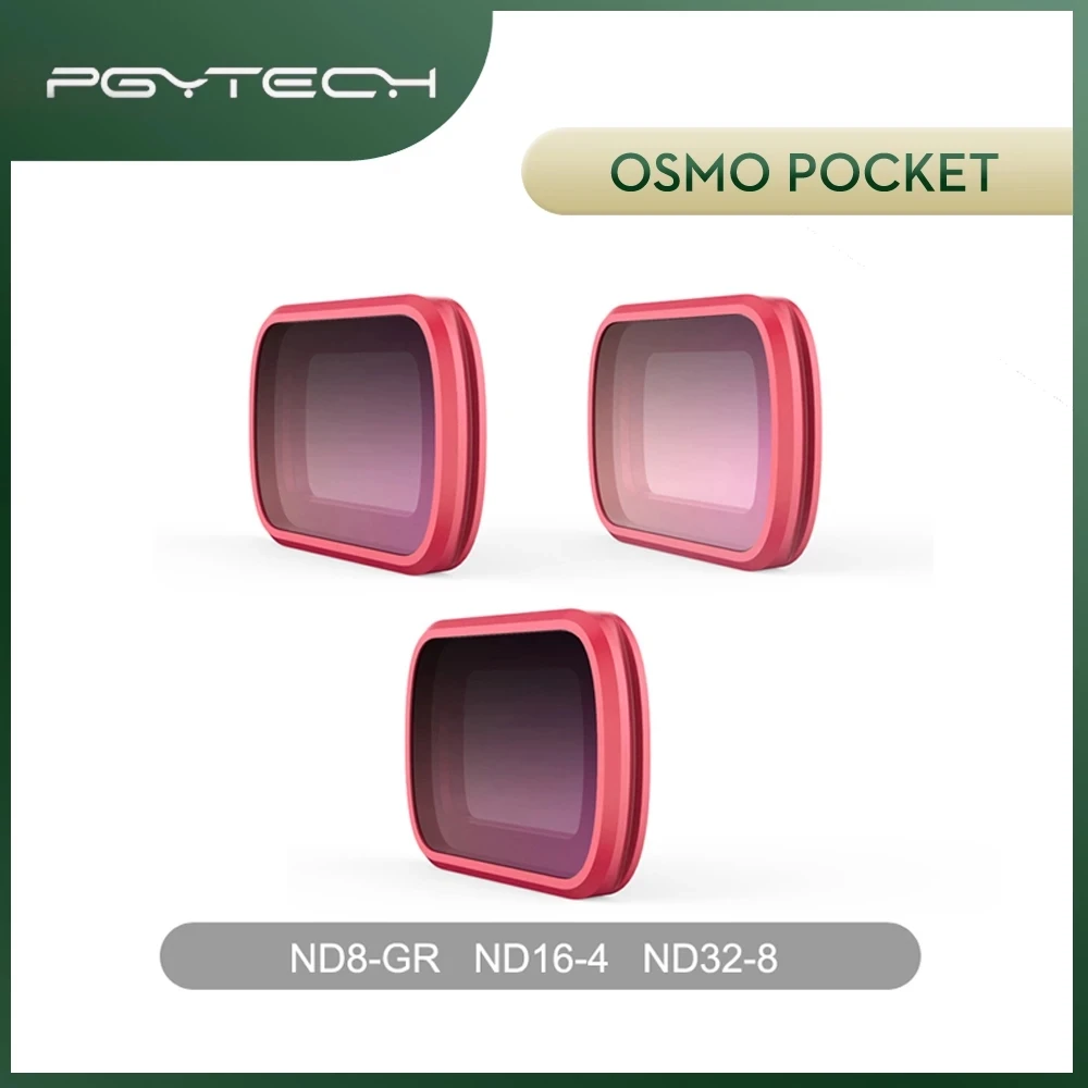 PGYTECH Osmo карманных фильтров ND8 GR ND16 4 ND32 8 GND Набор для DJI карман Profesional