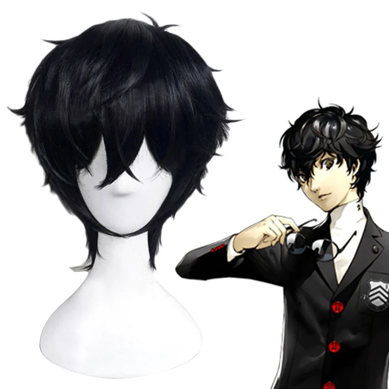 Костюм для косплея игры P5 Kurusu Akira Persona 5 Amamiya Ren Hero короткие черные термостойкие