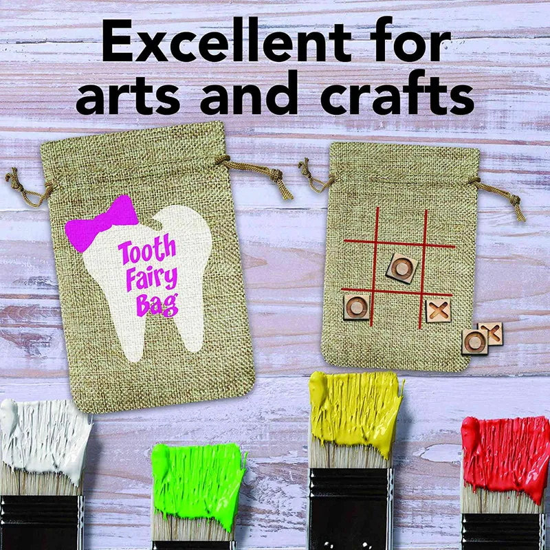 

50 Pcs 4 x 6 Inch Burlap Bags with Drawstring Jute Drawstring Bags for Party Favors, Wedding Party Favor & Gifts