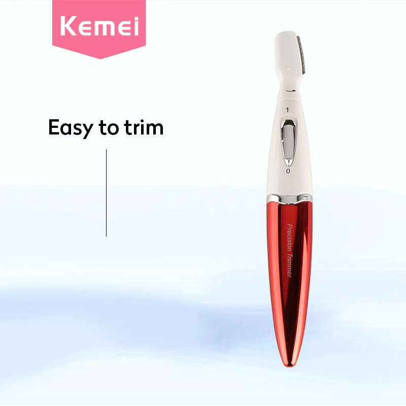 Kemei мини электрический эпилятор для волос триммер Бритва женщин бровей тела лица