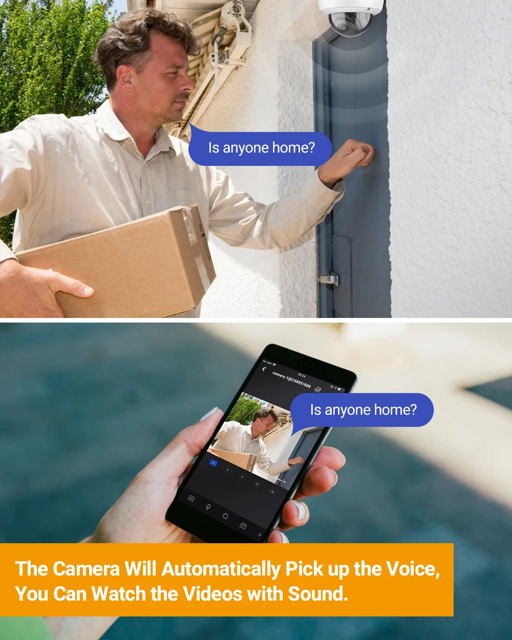 Купить 1 шт., купольная Ip-камера ANNKE C500 5 МП, уличная Антивандальная камера безопасности IK10 с питанием по Ethernet, со звукозаписью, стандартная камера