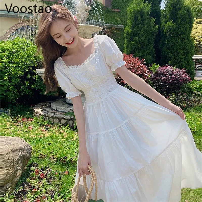 Летнее милое платье феи женское элегантное шикарное Кружевное облегающее