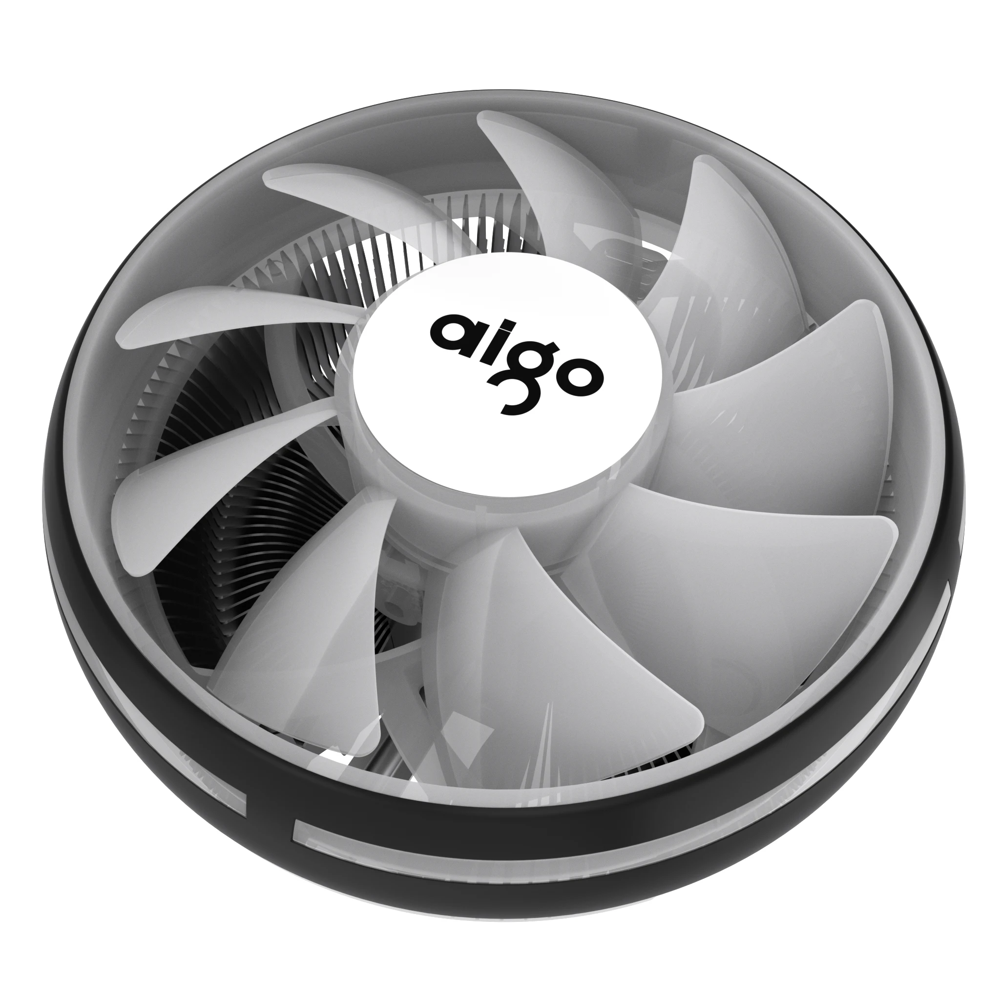 Aigo CPU кулер светодиодный rgb 120 мм охлаждающий вентилятор 4Pin PC compute cpu Радиатор