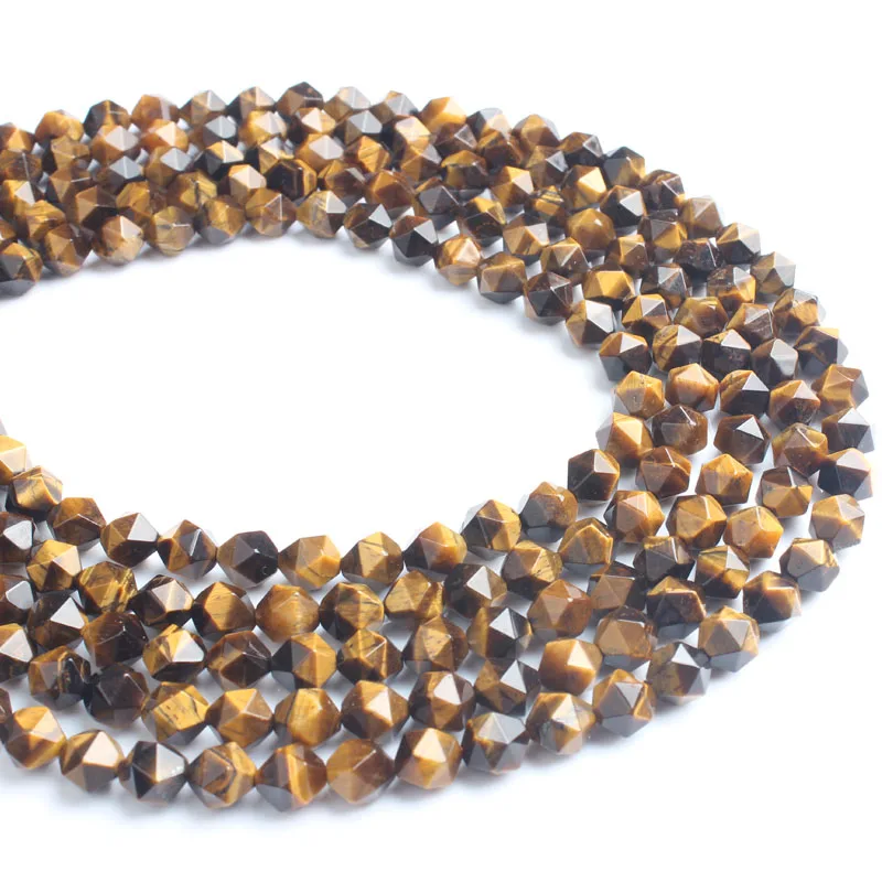 Натуральные желтые блестящие камни LanLi тигровый глаз свободные бусины 6/8/10/12 мм